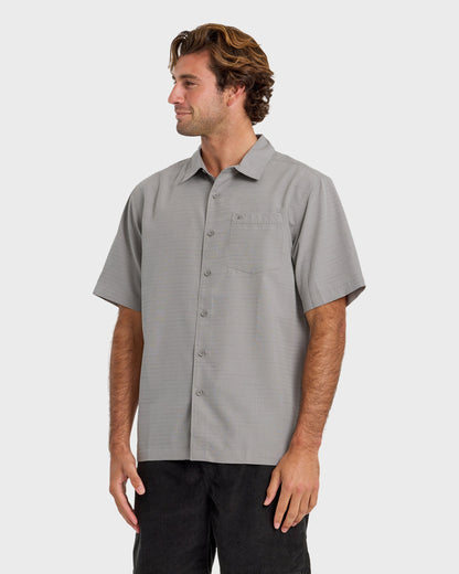 Quick Silver Waterman Centinela Premium Anti-Wrinkle Shirt - Grey
