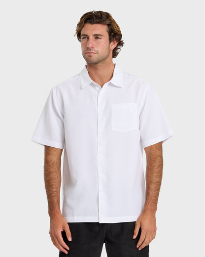 Quick Silver Waterman Centinela Premium Anti-Wrinkle Shirt - White