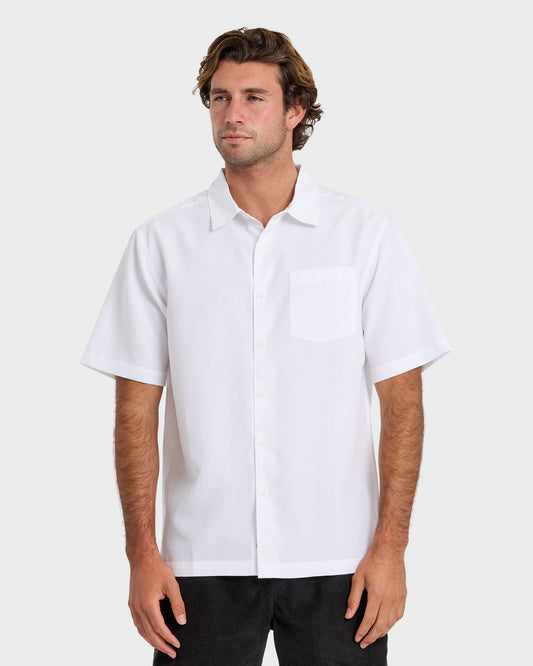 Quick Silver Waterman Centinela Premium Anti-Wrinkle Shirt - White