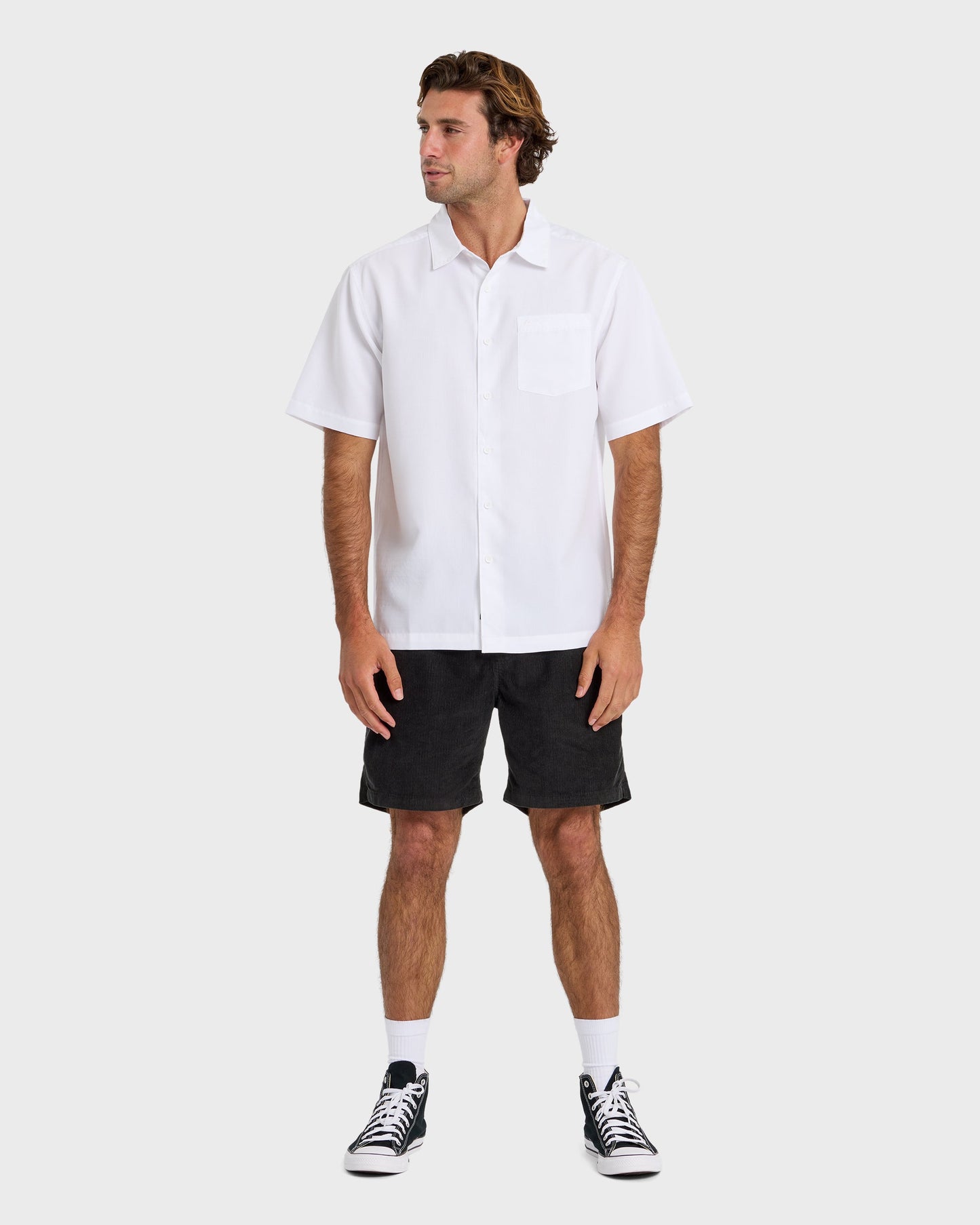 Quick Silver Waterman Centinela Premium Anti-Wrinkle Shirt - White
