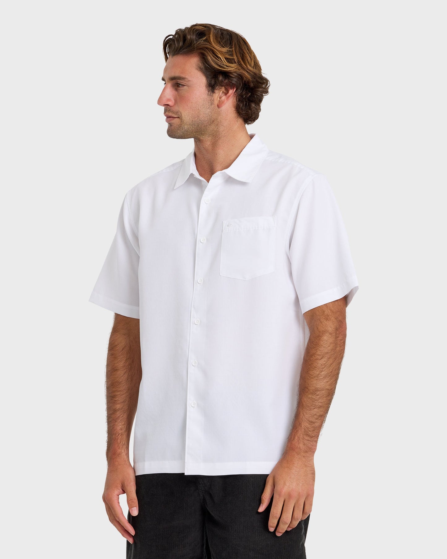 Quick Silver Waterman Centinela Premium Anti-Wrinkle Shirt - White