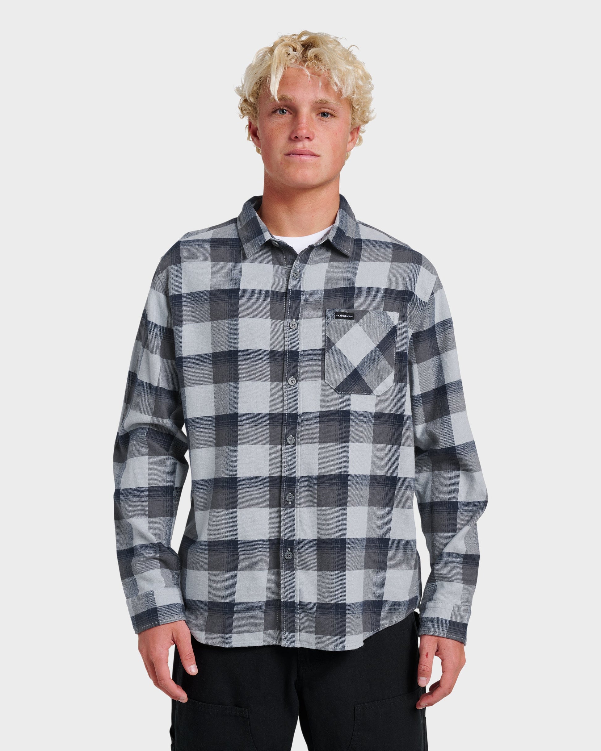 Quick Silver Penmar Check Flannel Shirt - Quarry