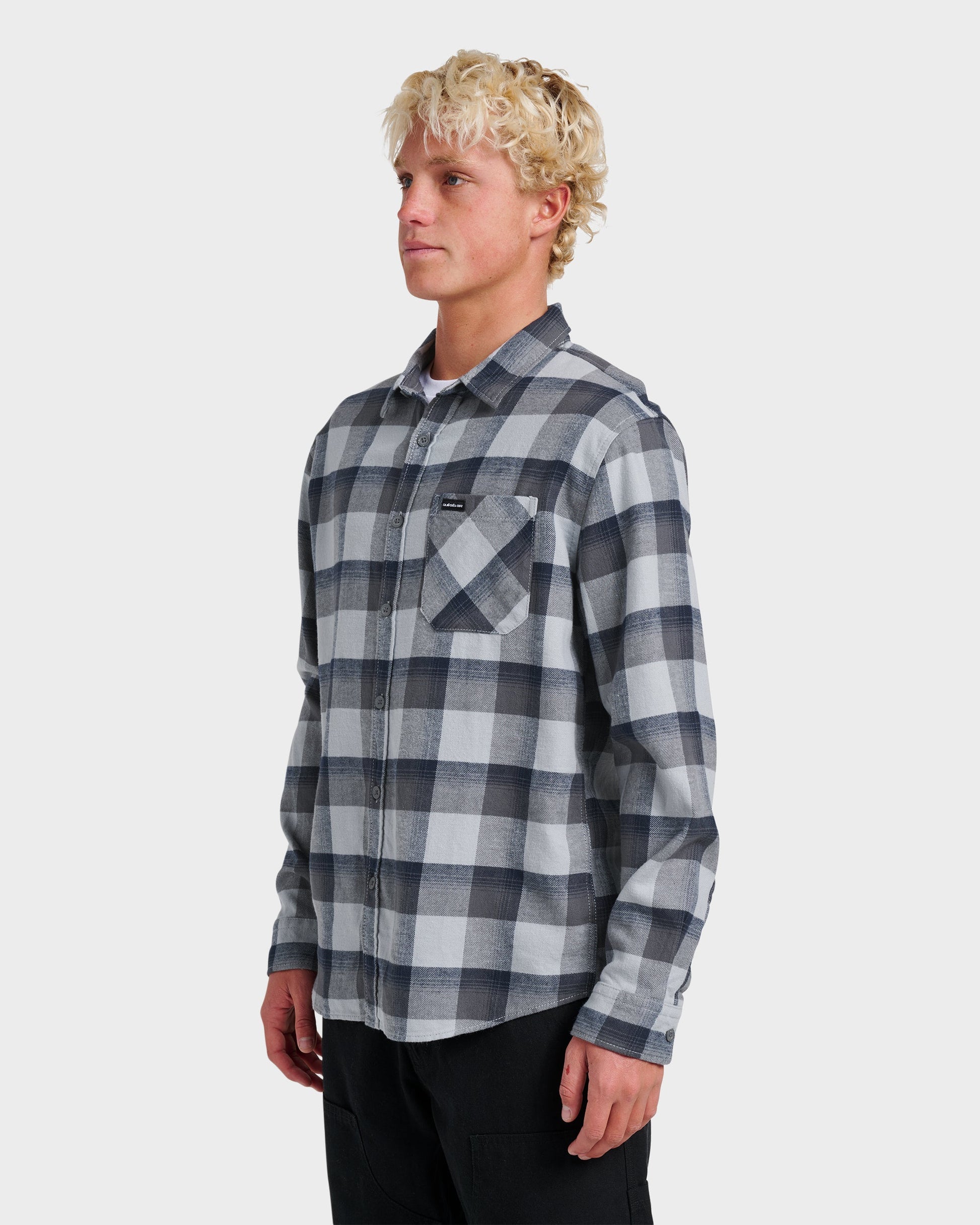 Quick Silver Penmar Check Flannel Shirt - Quarry