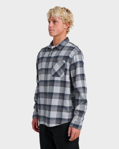 Quick Silver Penmar Check Flannel Shirt - Quarry