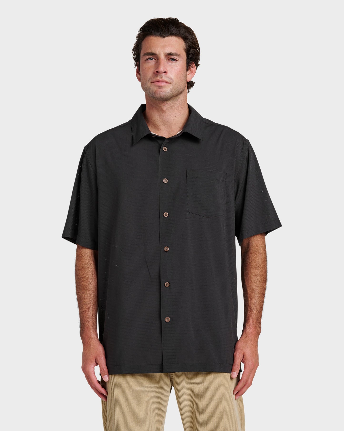 Quick Silver Chaser Short Sleeve Woven Shirt - Phantom