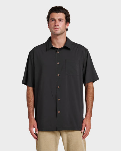 Quick Silver Chaser Short Sleeve Woven Shirt - Phantom