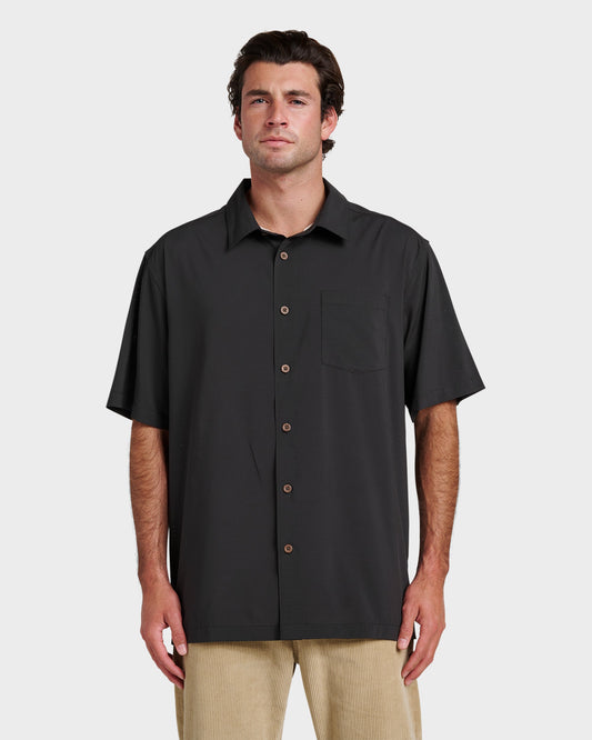 Quick Silver Chaser Short Sleeve Woven Shirt - Phantom