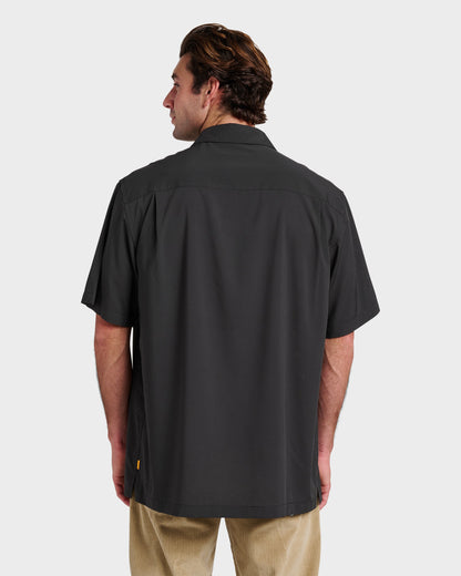 Quick Silver Chaser Short Sleeve Woven Shirt - Phantom