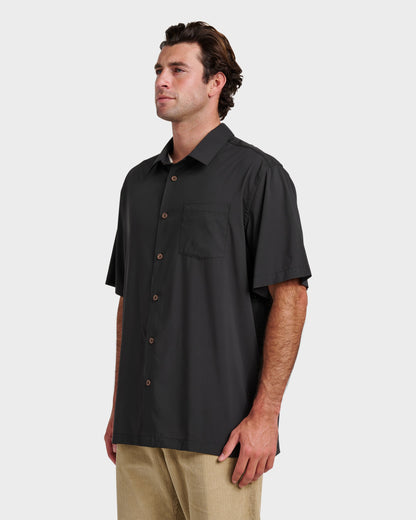 Quick Silver Chaser Short Sleeve Woven Shirt - Phantom