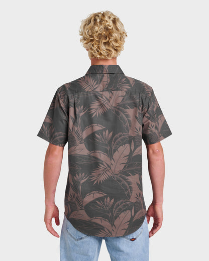Quick Silver Kahanu Classic Short Sleeve Shirt - Black
