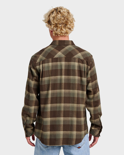 Quick Silver Penmar Check Flannel Shirt - Chocolate Brown