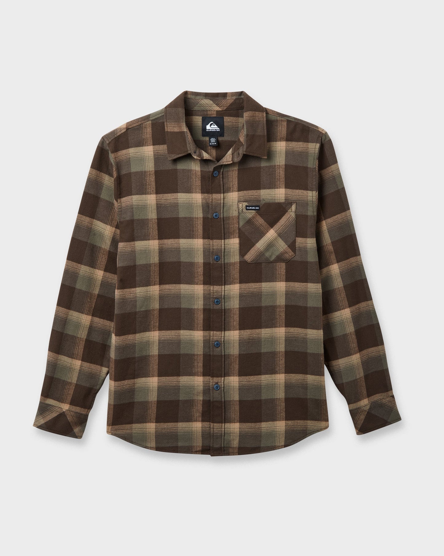 Quick Silver Penmar Check Flannel Shirt - Chocolate Brown