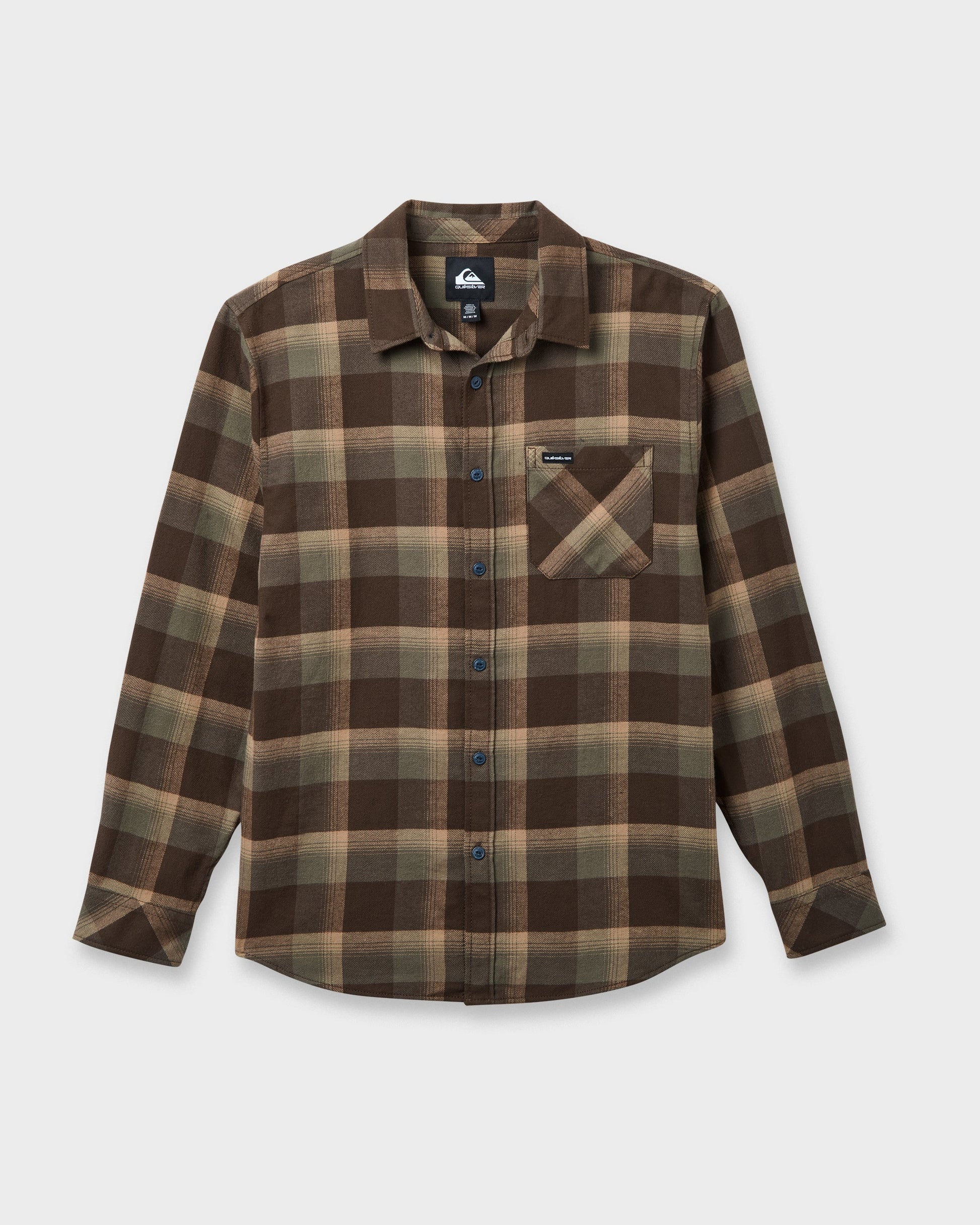 Quick Silver Penmar Check Flannel Shirt - Chocolate Brown