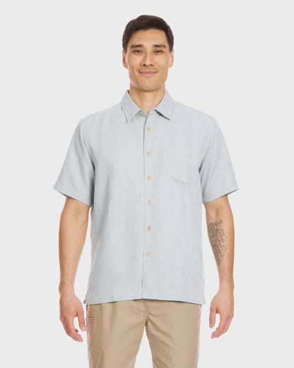 Quick Silver Waterman Island Jungle Shirt - Cool Blue