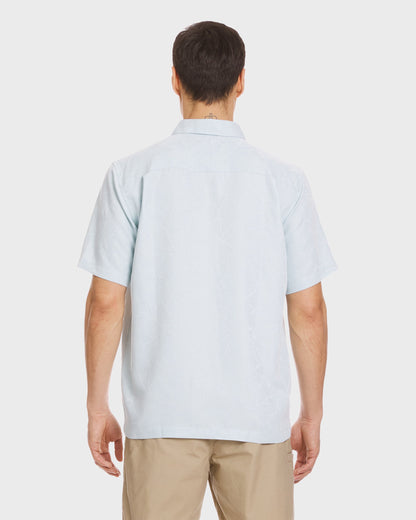 Quick Silver Waterman Island Jungle Shirt - Cool Blue