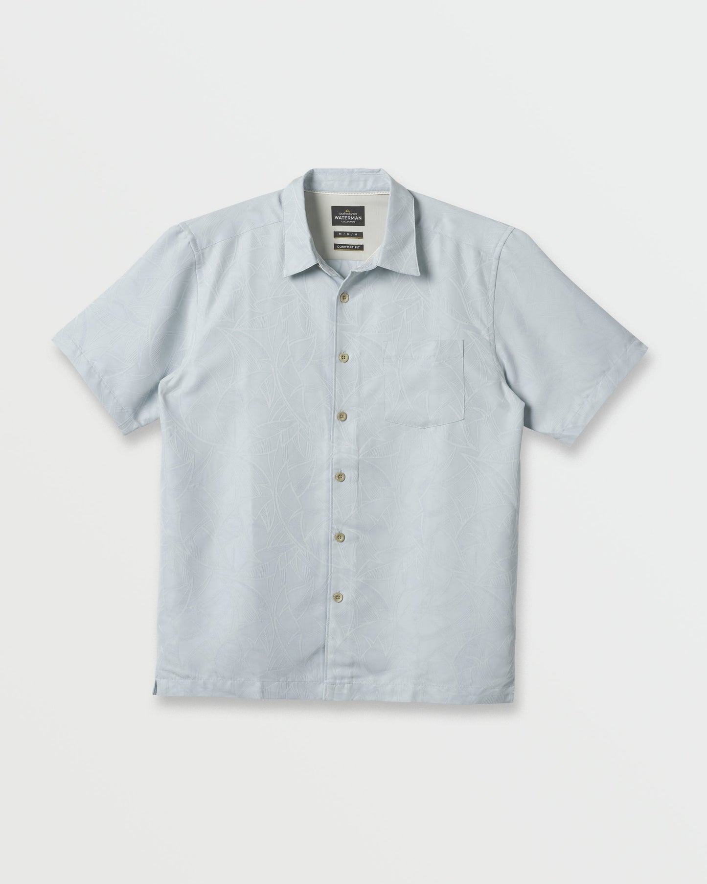 Quick Silver Waterman Island Jungle Shirt - Cool Blue