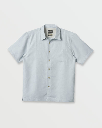Quick Silver Waterman Island Jungle Shirt - Cool Blue