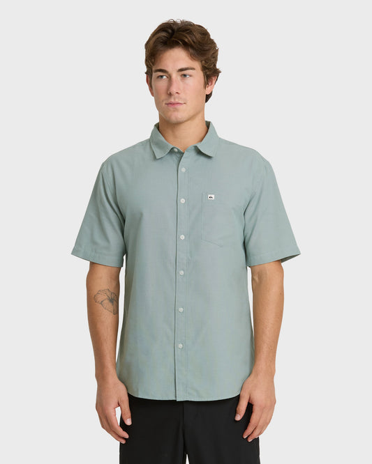 Quick Silver Shoreline Classic Short Sleeve Shirt - Herb