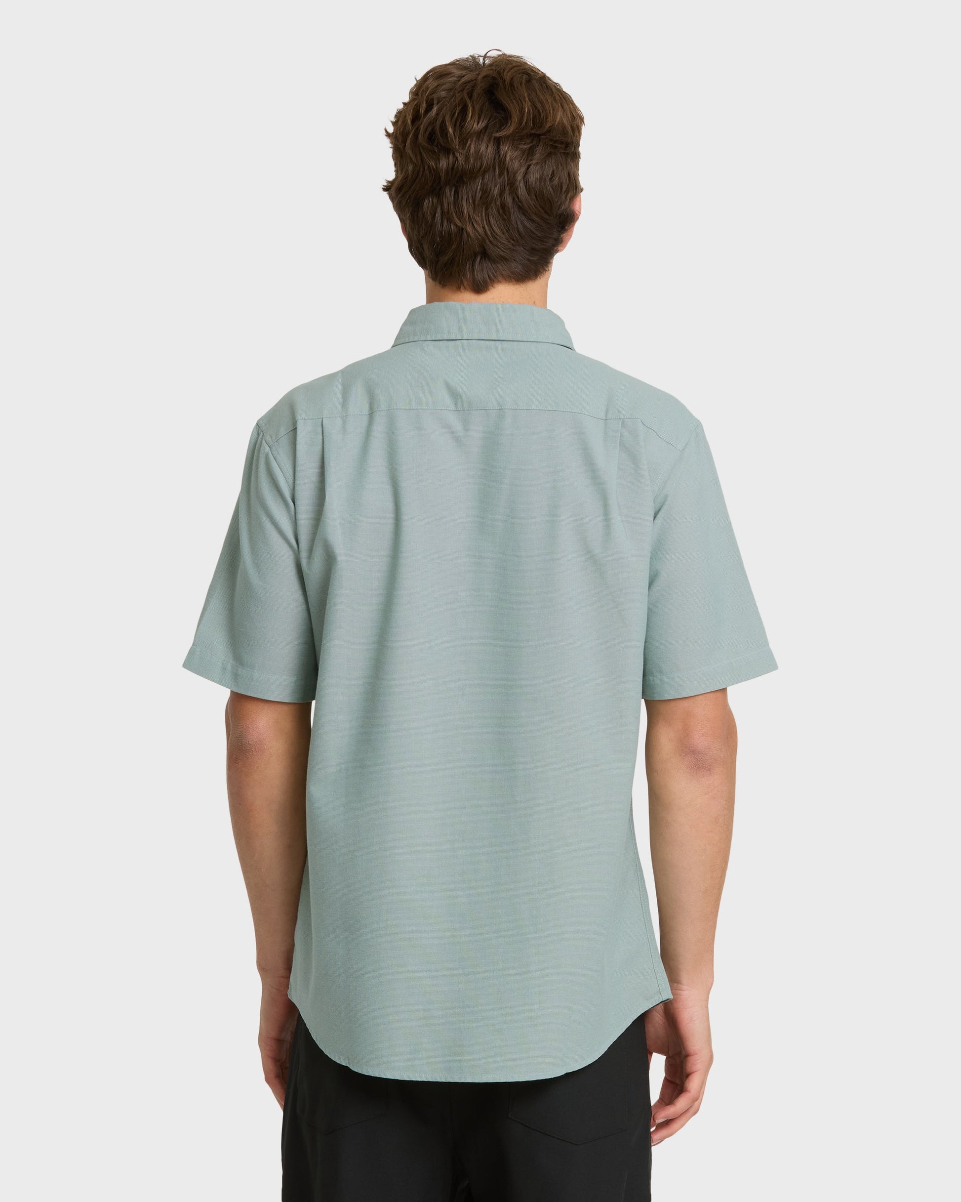 Quick Silver Shoreline Classic Short Sleeve Shirt - Herb