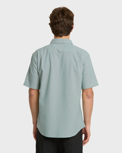 Quick Silver Shoreline Classic Short Sleeve Shirt - Herb