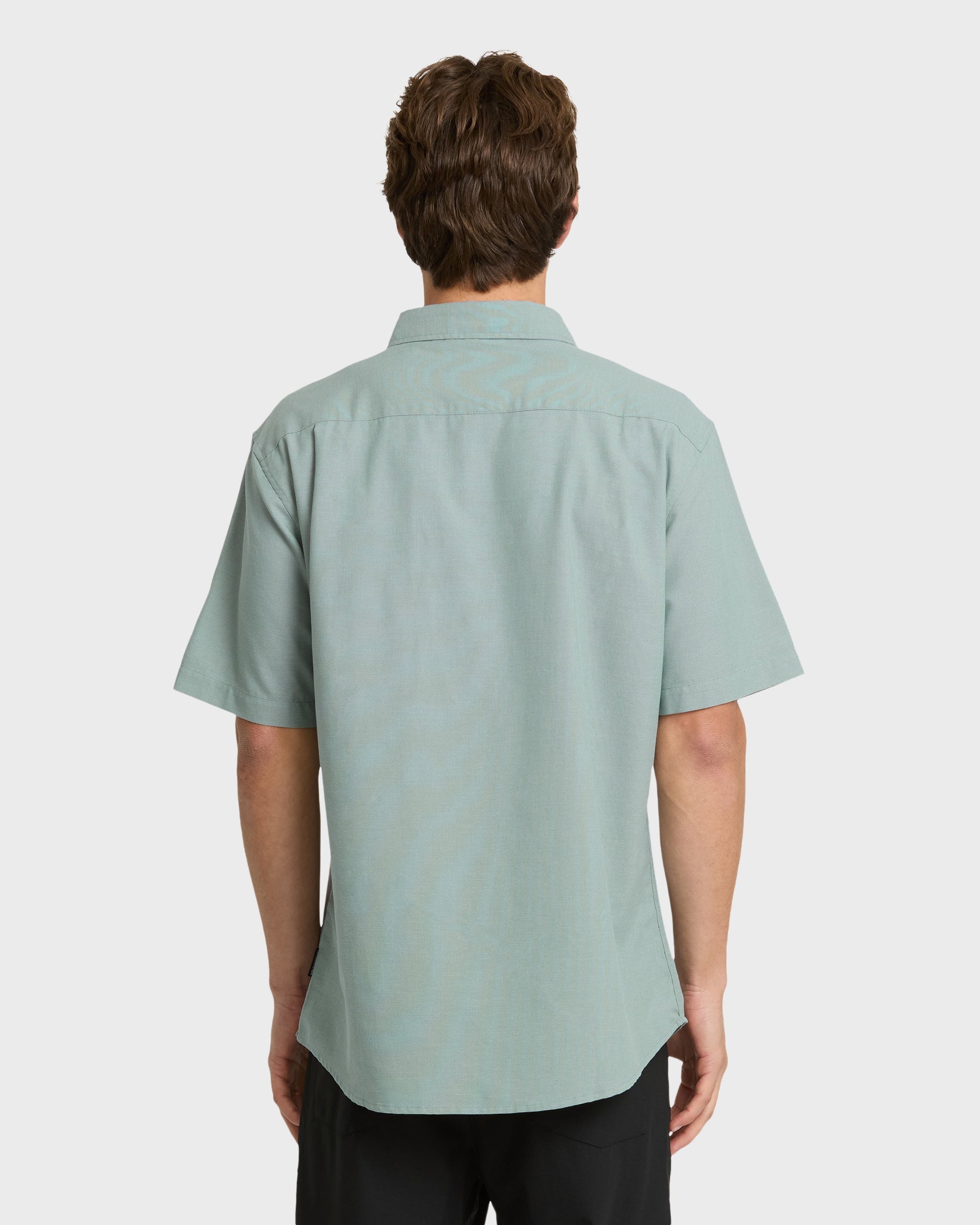 Quick Silver Shoreline Classic Short Sleeve Shirt - Chinois Green