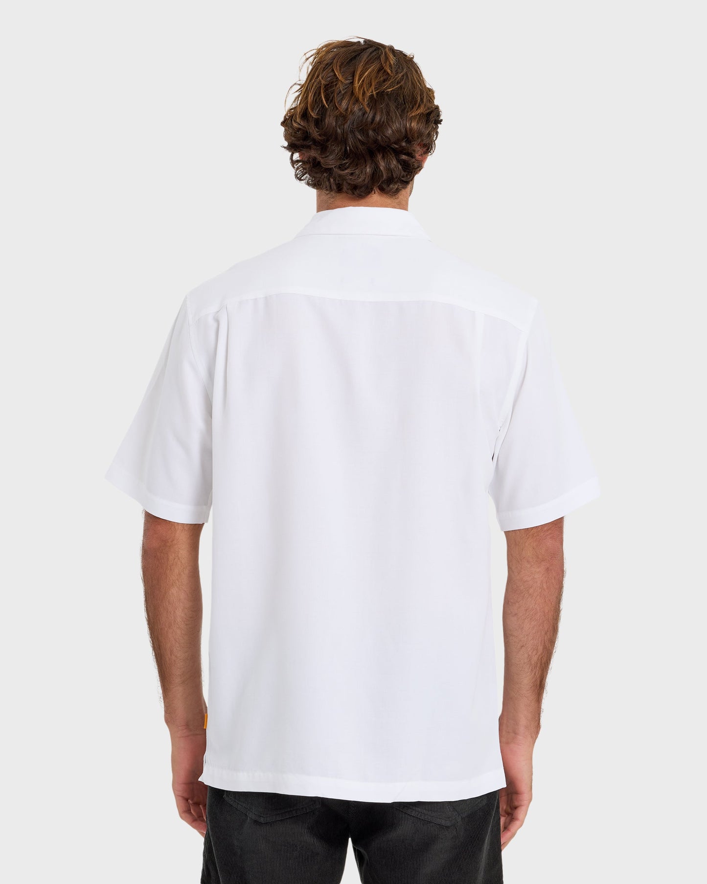 Quick Silver Waterman Tahiti Palms Premium Anti-Wrinkle Shirt - White