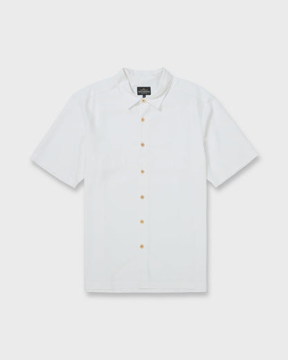 Quick Silver Waterman Tahiti Palms Premium Anti-Wrinkle Shirt - White