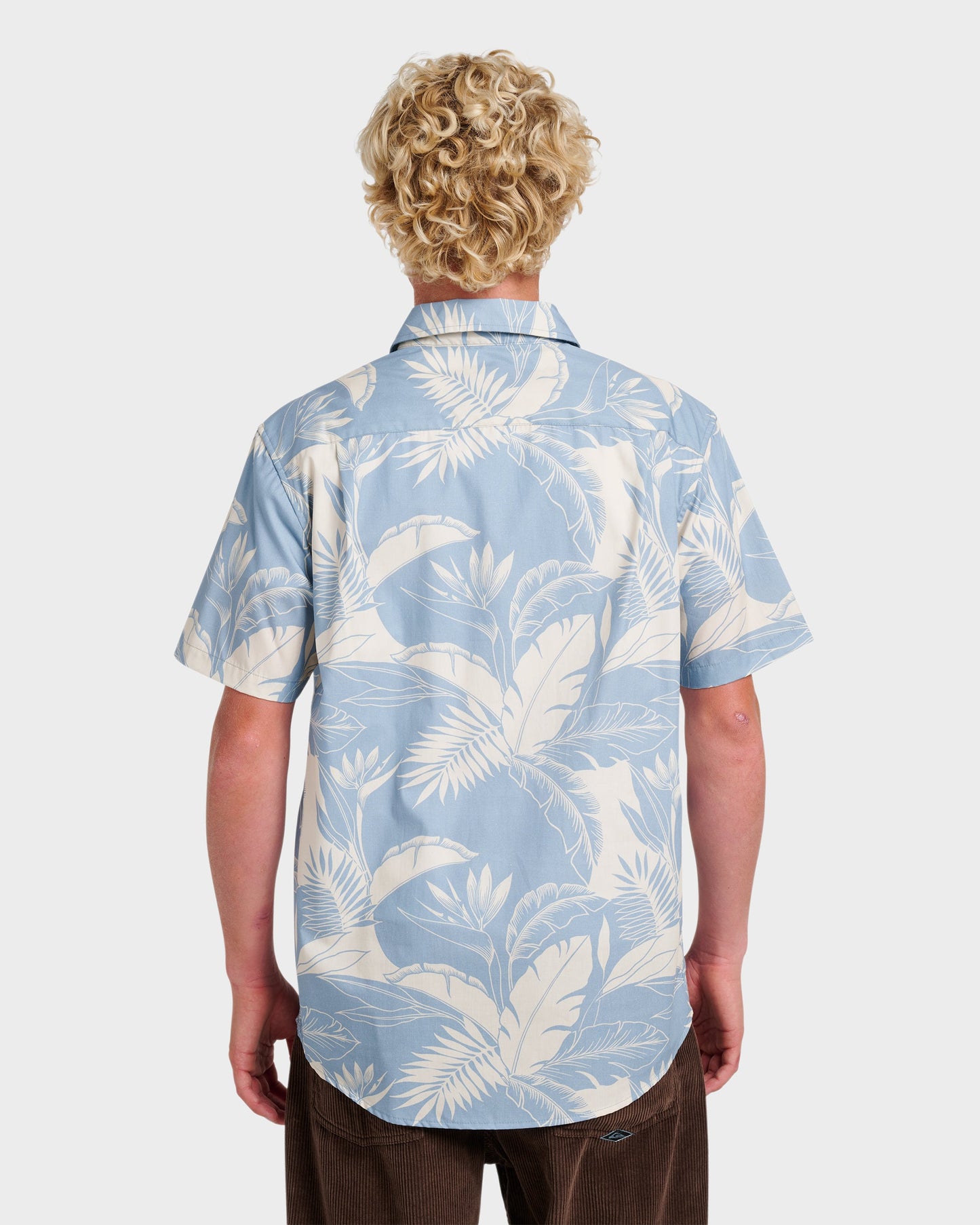 Quick Silver Kahanu Classic Short Sleeve Shirt - Ashley Blue