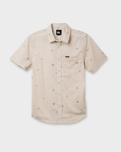 Quick Silver Mini Dimensions Classic Short Sleeve Shirt - Silver Birch