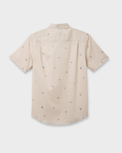 Quick Silver Mini Dimensions Classic Short Sleeve Shirt - Silver Birch