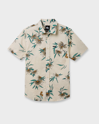 Quick Silver Costal Flora Classic Short Sleeve Shirt - Moonstruck