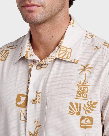 Quick Silver Waterman Mystic Fin Shirt - Moonbeam