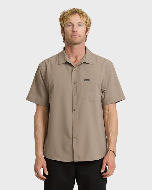 Quick Silver Allport Classic Short Sleeve Shirt - Fallen Rock