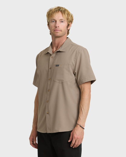 Quick Silver Allport Classic Short Sleeve Shirt - Fallen Rock