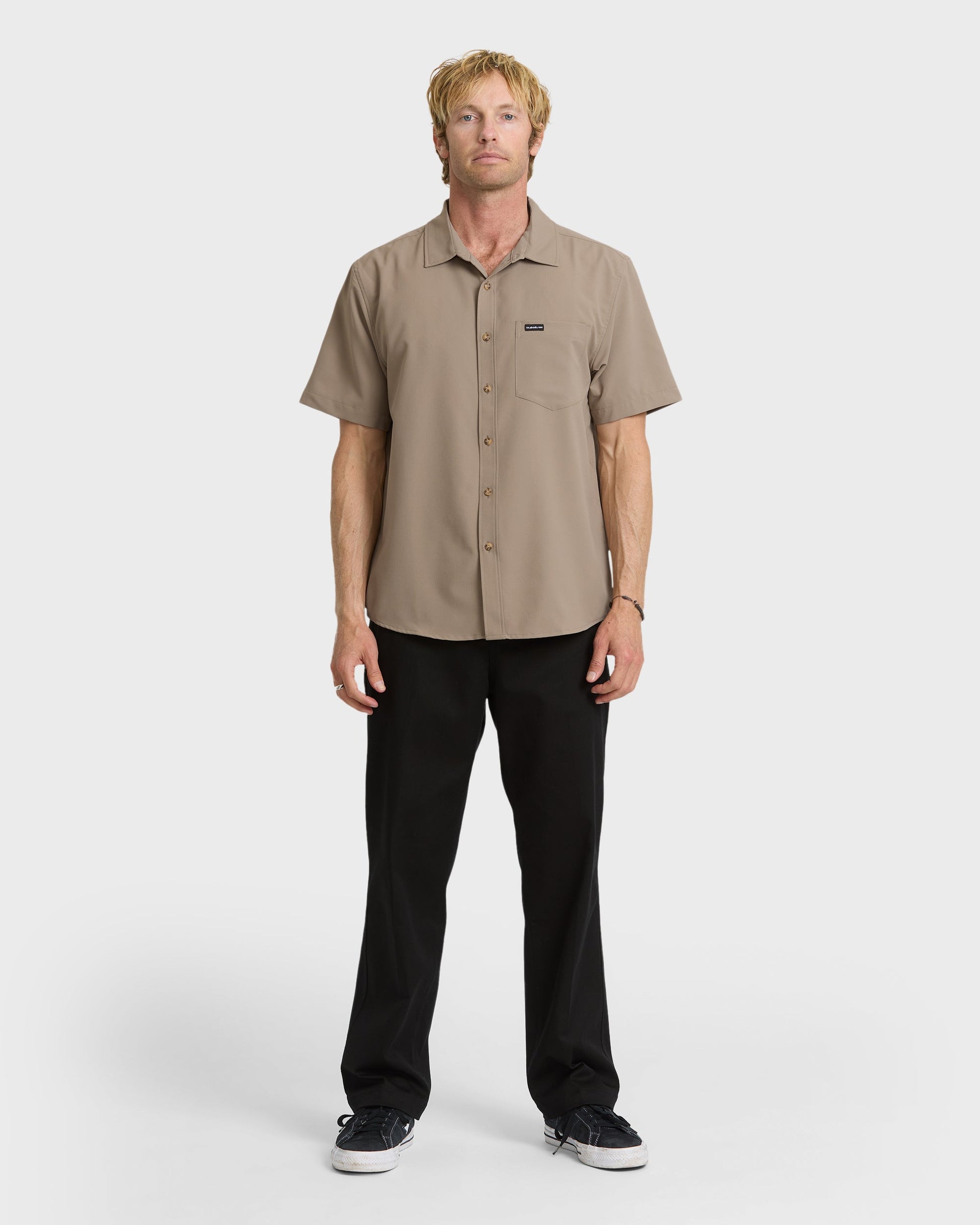 Quick Silver Allport Classic Short Sleeve Shirt - Fallen Rock