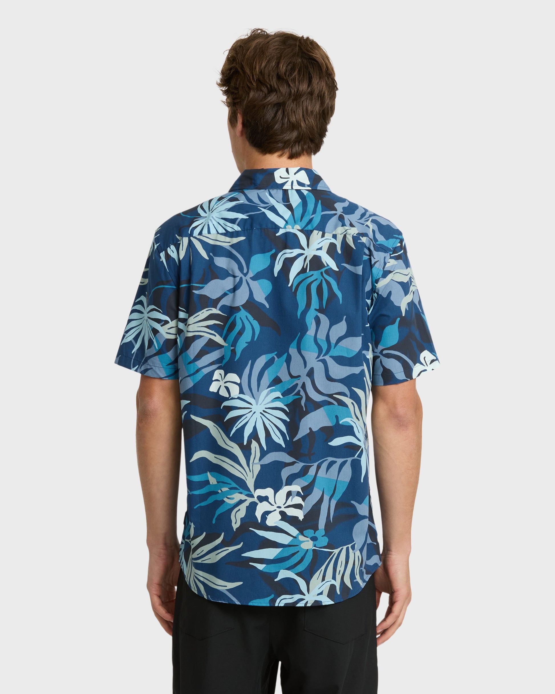 Quick Silver Blueweed Classic Short Sleeve Shirt - Navy