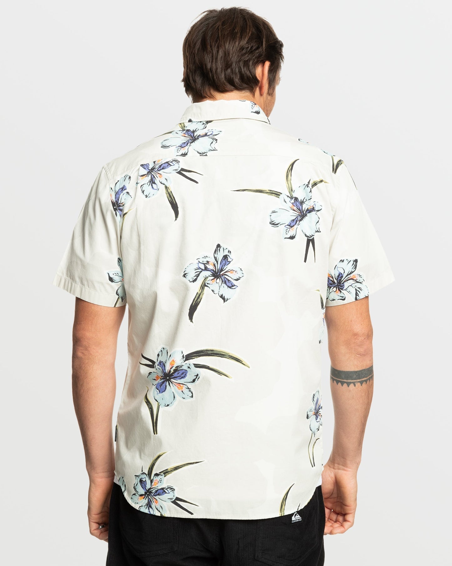 Quick Silver Apero Organic Classics Short Sleeve Shirt - Silver Birch Print