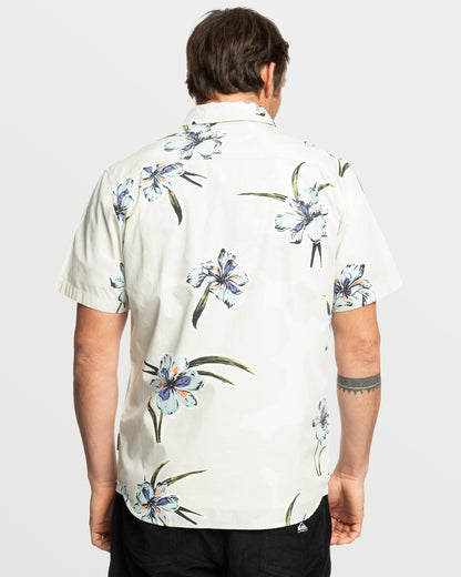 Quick Silver Apero Organic Classics Short Sleeve Shirt - Silver Birch Print