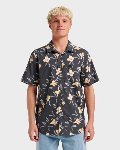 Quick Silver Kaneohe Classic Short Sleeve Shirt - Phantom