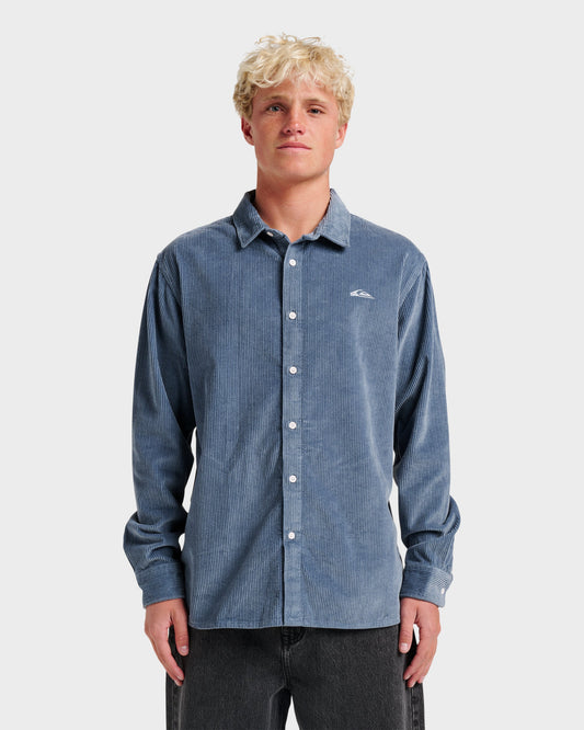 Quick Silver Cord Long Sleeve Shirt - China Blue