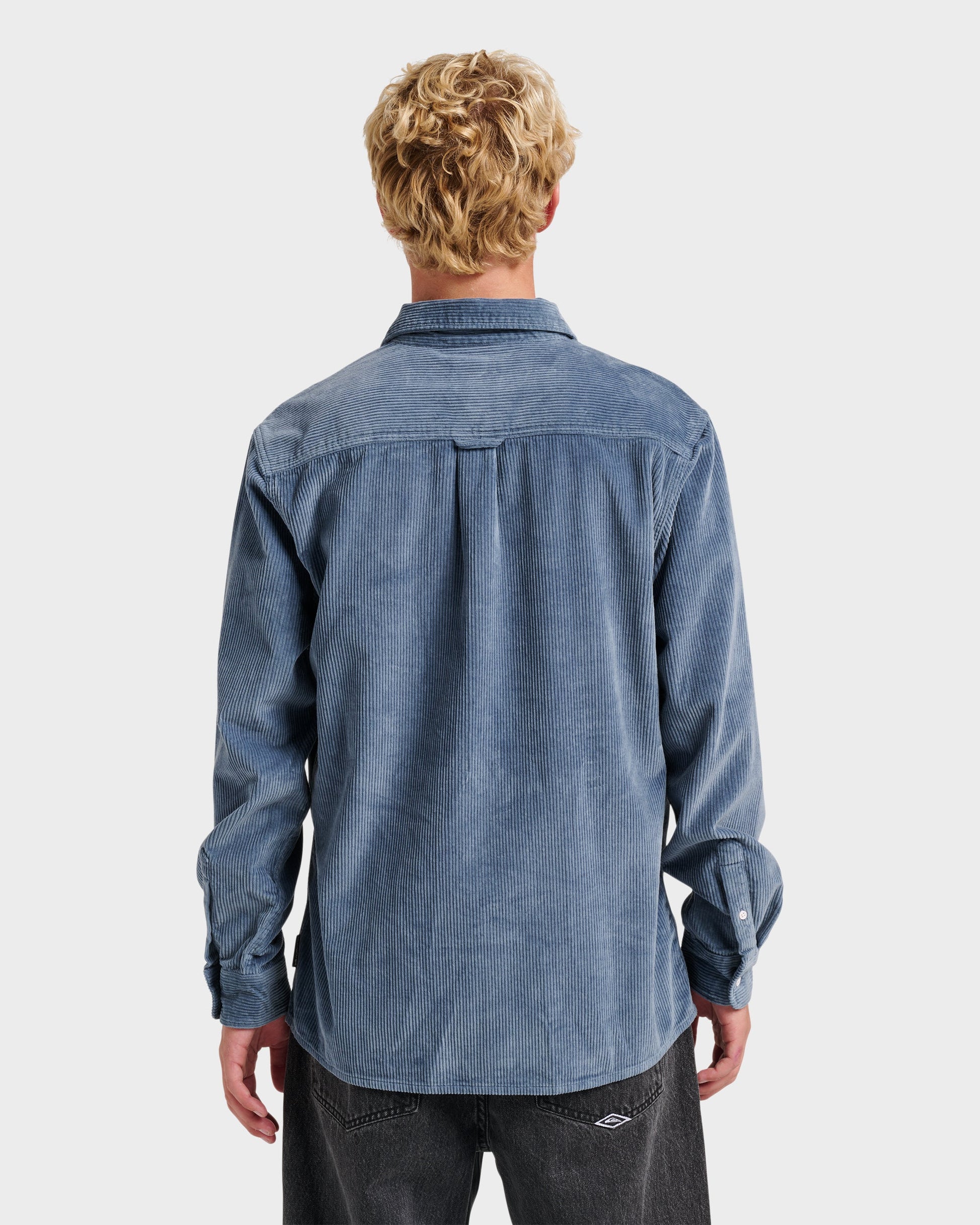 Quick Silver Cord Long Sleeve Shirt - China Blue