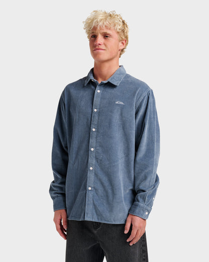 Quick Silver Cord Long Sleeve Shirt - China Blue