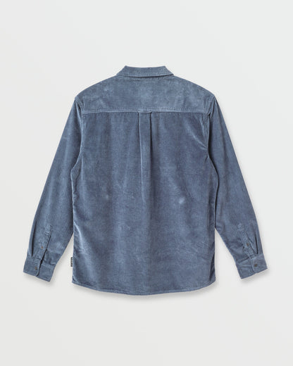 Quick Silver Cord Long Sleeve Shirt - China Blue