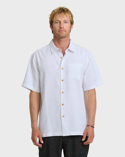 Quick Silver Waterman Island Jungle Shirt - White
