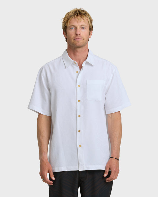 Quick Silver Waterman Island Jungle Shirt - White
