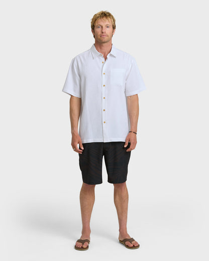 Quick Silver Waterman Island Jungle Shirt - White