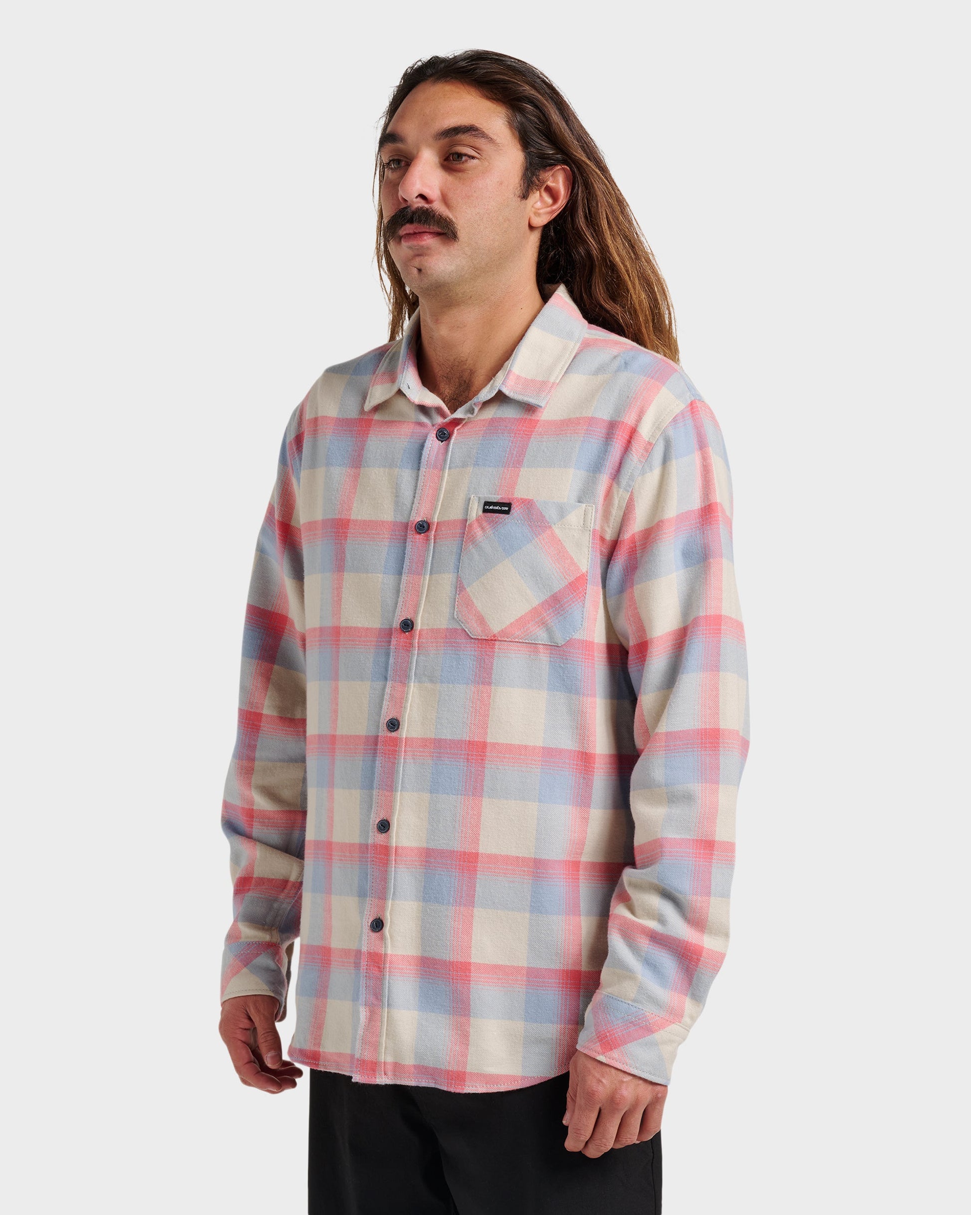 Quick Silver Penmar Check Flannel Shirt - Moonstruck