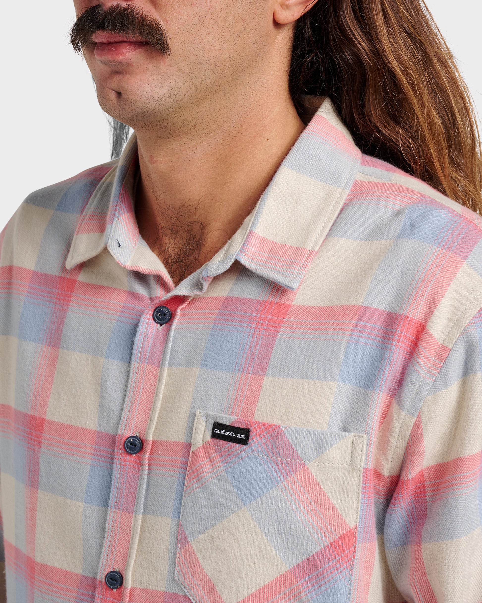 Quick Silver Penmar Check Flannel Shirt - Moonstruck