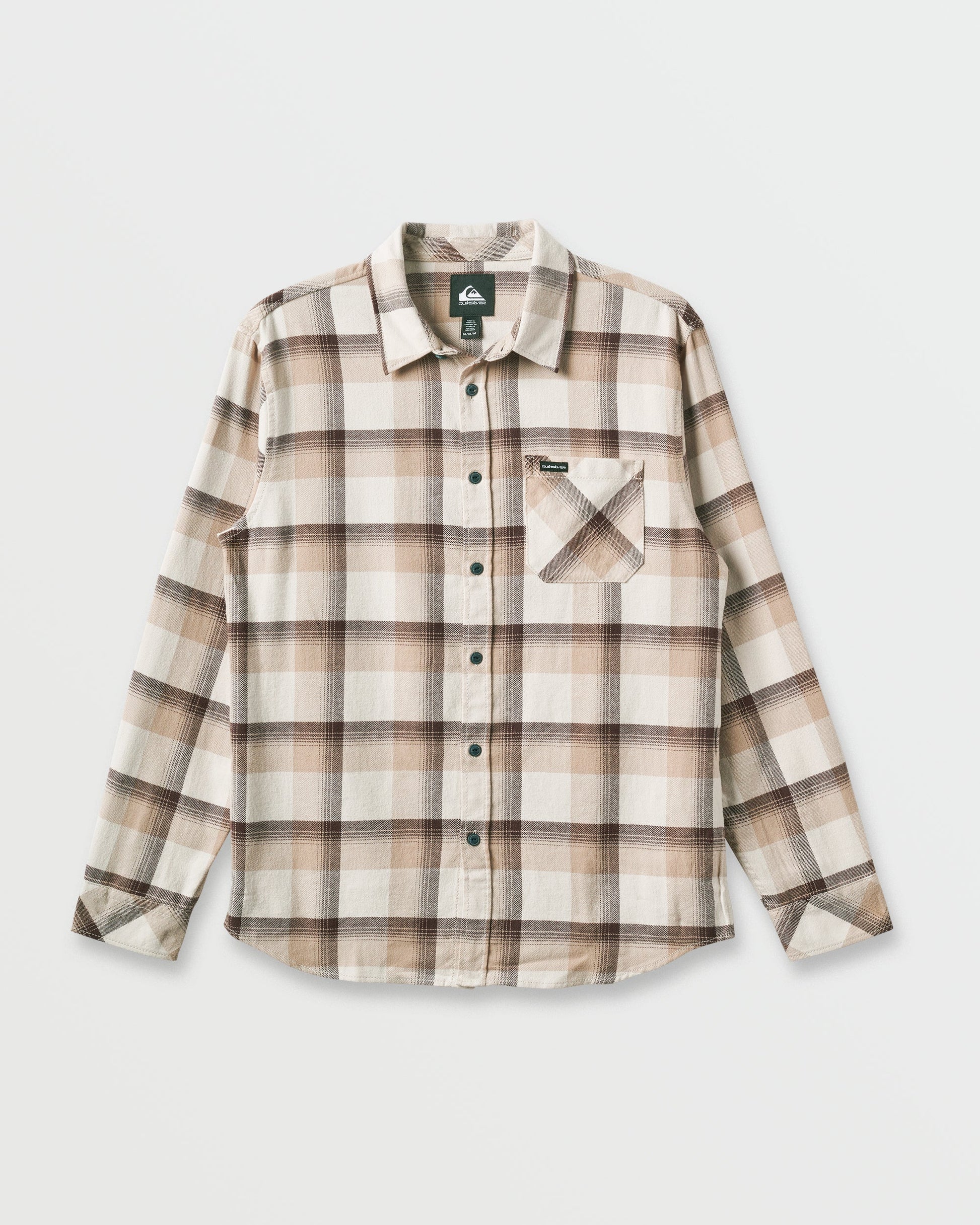 Quick Silver Penmar Check Flannel Shirt - Silver Birch