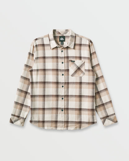 Quick Silver Penmar Check Flannel Shirt - Silver Birch